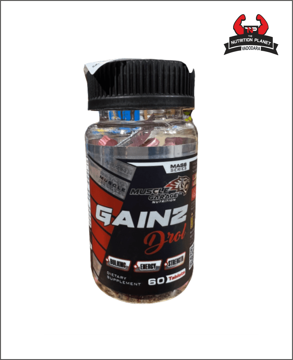  MUSCLE GARAGE GAINZ DROL ( BEST SIZE TABLET) 100% NATURAL FORMULA with official Authentic Tag