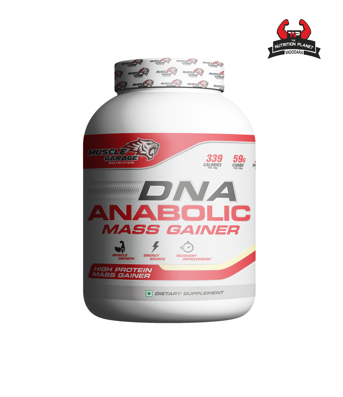 Muscle Garage DNA Anabolic Mass Gainer 6lbs 54 Servings  (2.72 kg, Chocolate)