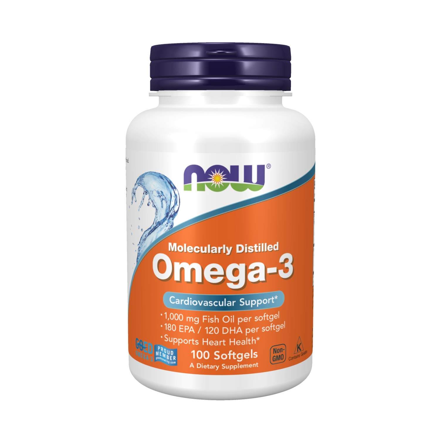 Now Foods Omega 3,(Fish Oil,-100 softgel)