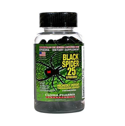 Cloma Pharma Black Spider Fat Burner 100 Caps Pack Of 1