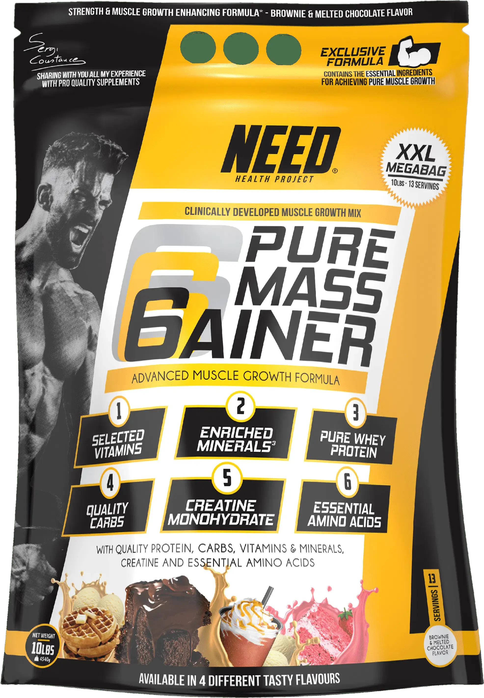 Need Supplements Pure Mass Gainer 10lbs