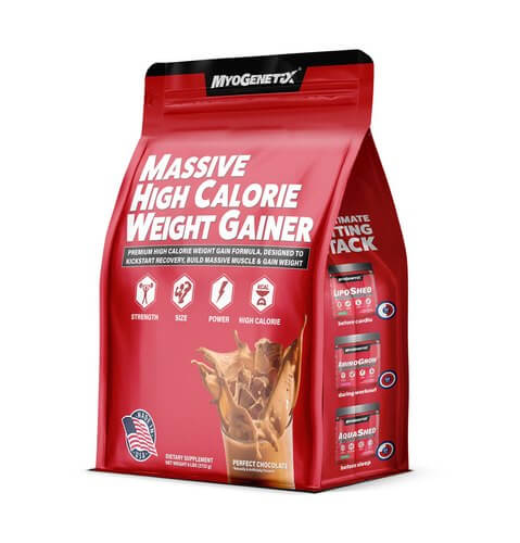Myogenetix Massive High Calorie Weight Gainer, 6 Lbs (Perfect Chocolate)