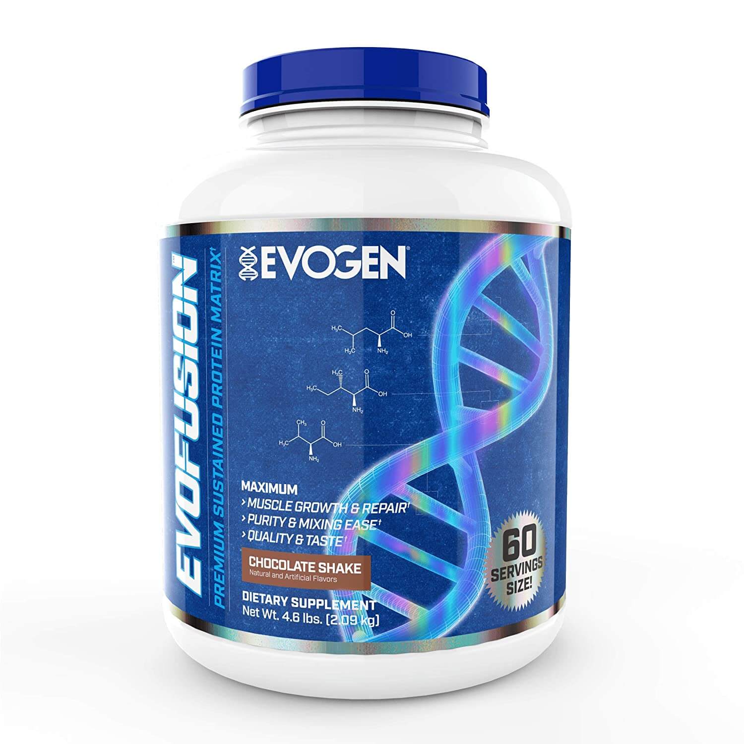 Evogen Nutrition Evofusion  60 servings whey protein( PREMIUM SUSTAINED PROTEIN MATRIX) (Chocolate Shake)