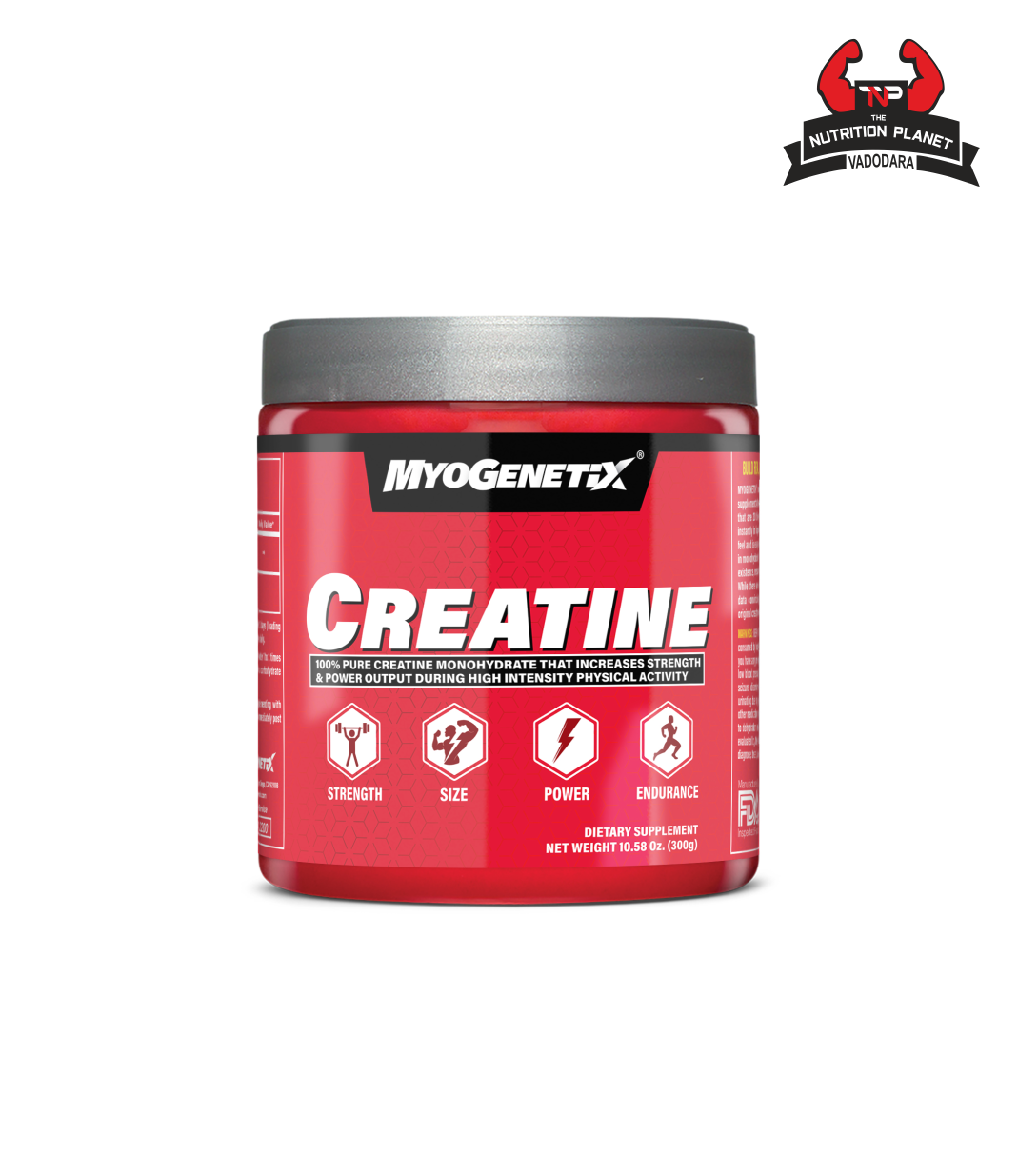 MYOGENETIX CREATINE 10.58 Oz. (300g) ~ 100 Servings